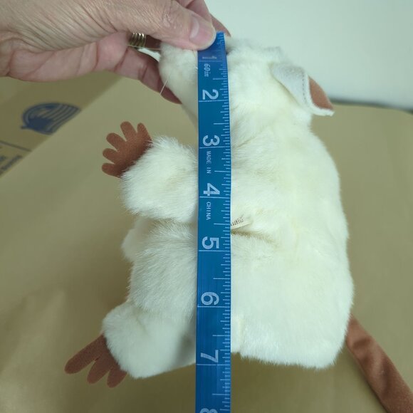 Folkmanis White Mouse Hand Puppet Plush Toy Soft Plush Rat 7" Full body Soft - Picture 14 of 14